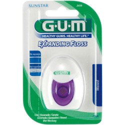 Зубная нить GUM EXPANDING FLOSS  с эффектом расширения, 30 м