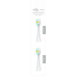 Set of nozzles Vega VT-80 W for sonic toothbrush VT-800 W (white) Effective cleaning