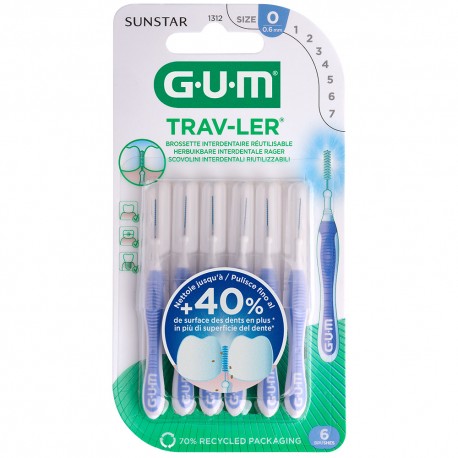 GUM Trav-Ler 0.6 мм межзубные щетки