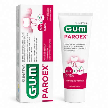 Зубная паста GUM PAROEX 0.12%, 75мл