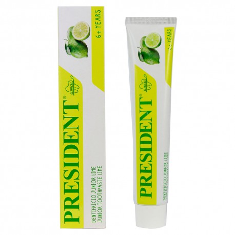 Зубна паста PRESIDENT JUNIOR LIME 6+  , 50 мл