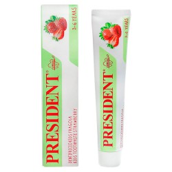 Зубная паста PRESIDENT KIDS STRAWBERRY 3-6, 50 мл