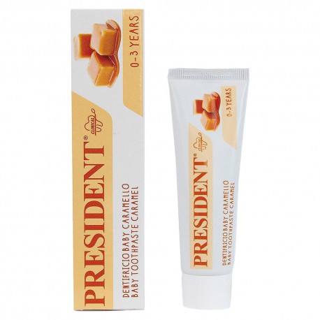 PRESIDENT BABY CARAMEL Toothpaste, 0-3, 30 мл