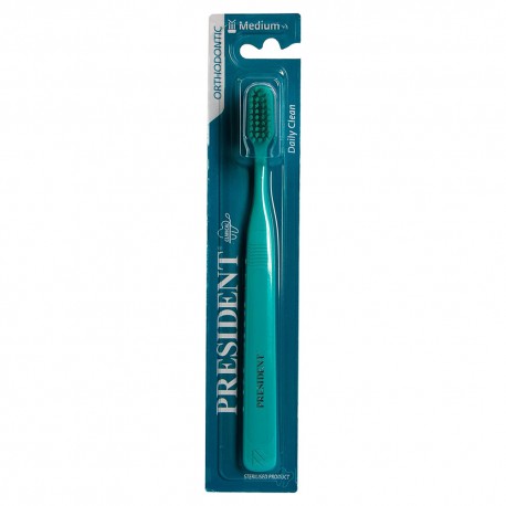 The PRESIDENT ORTHODONTIC toothbrush 
